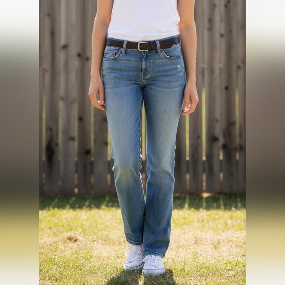 7 For All Mankind Denim - 7 For All Mankind Bootcut Womens 28 Rise 8" Denim Flare Stretch Blue Stretchy